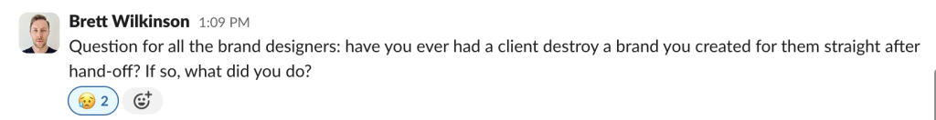 Agency Slack Group Conversation About Client Issues